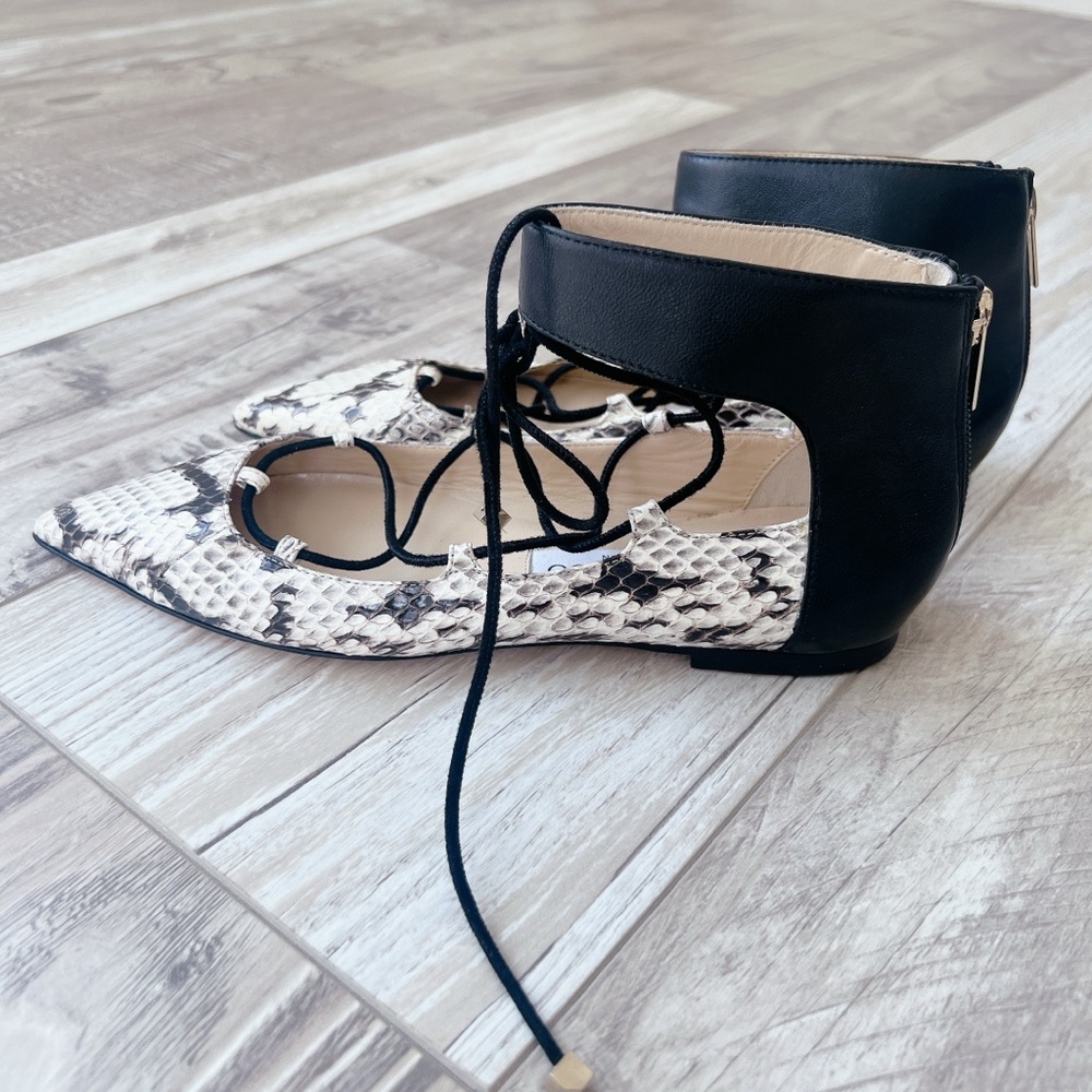Jimmy Choo Jimmy Choo - Python leather ballerina flats - Picture 14 of 16